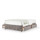 image 1 of Ortho Classic Orthopaedic Silver Chenille 4 Drawer Divan Set King Size