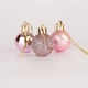 image 1 of 30mm/12Pcs Christmas Baubles Shatterproof Pale Pink,Tree Decorations