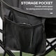image 4 of Outsunny Camping Chair, Lightweight Folding Chair with Carrying Bag and Storage Pocket, Perfect for Festivals, Fishing, Beach and Hiking, Black