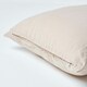 image 3 of Homescapes Natural European Size Linen Pillowcase - 40 x 40 cm Cream