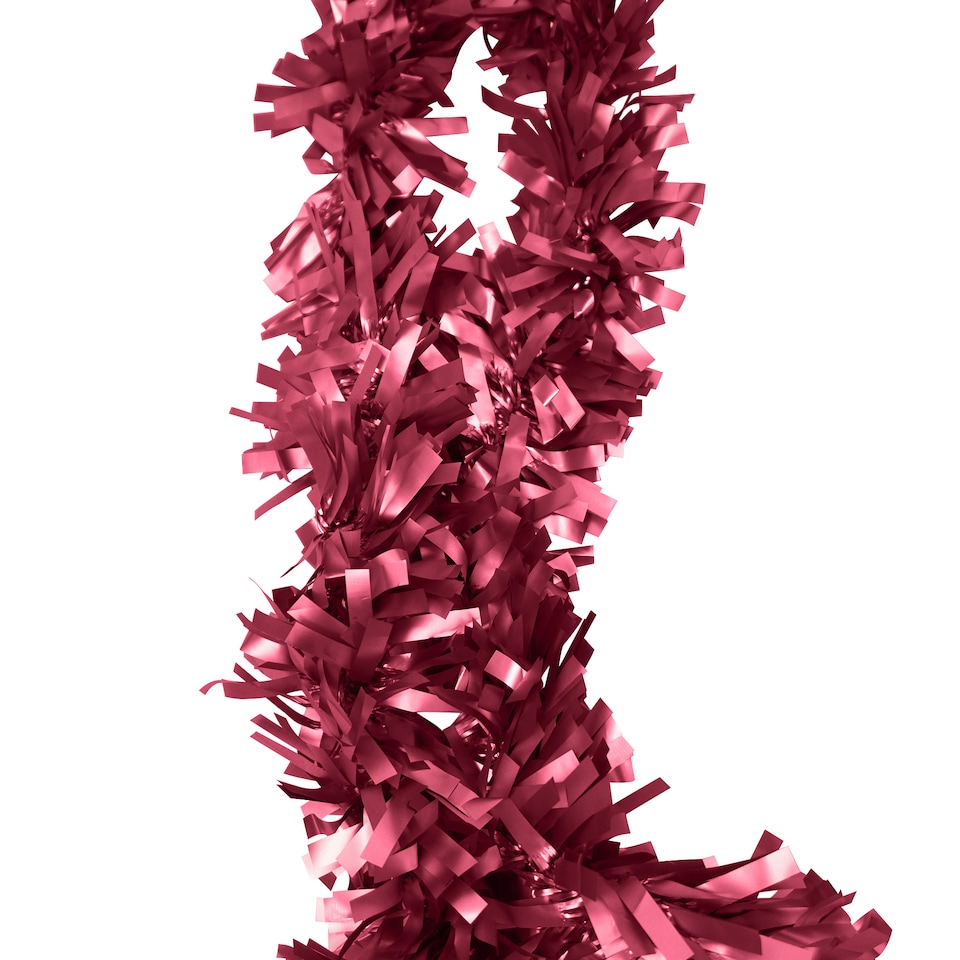 image 1 of 6.5ft/1.98m Wide Chunky Christmas Tinsel Garland Shiny Foil Twist Garland