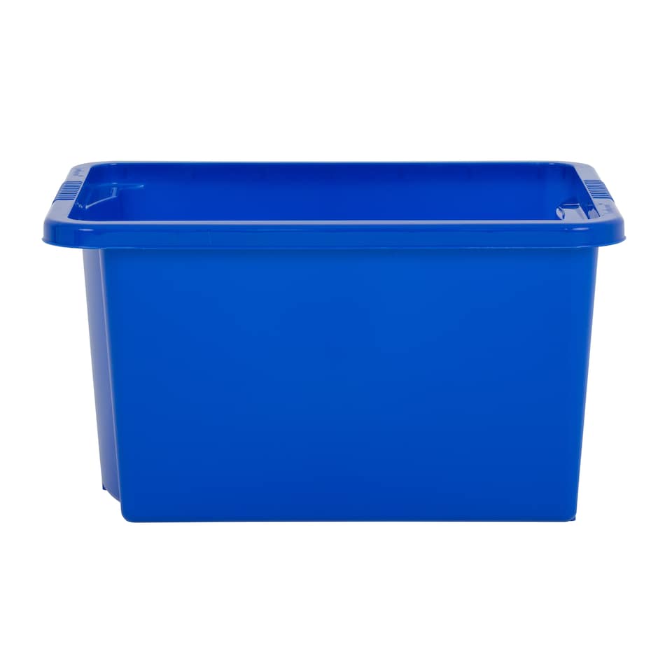 image 1 of Wham Stack & Store 4 x 35L Plastic Storage Boxes | Blue | 4