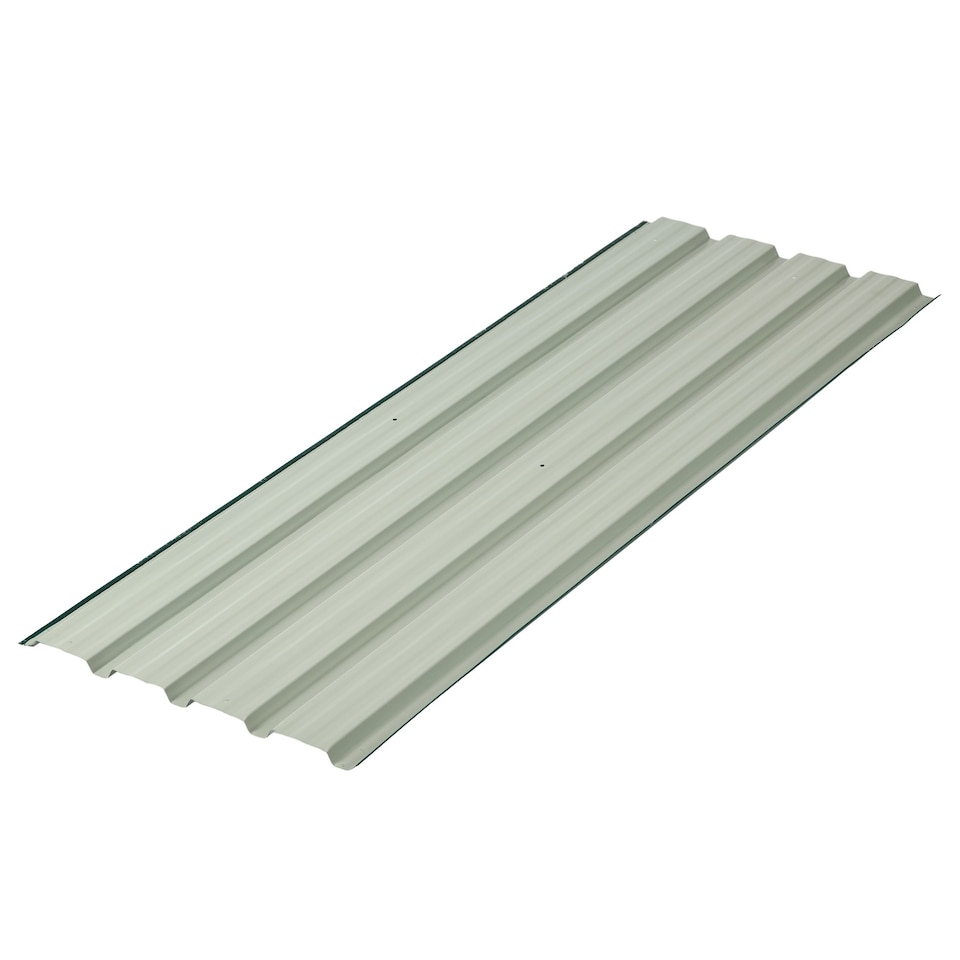 image 1 of Outsunny Pack of 12 Metal Roofing Sheets for Greenhouse, Dark Grey
