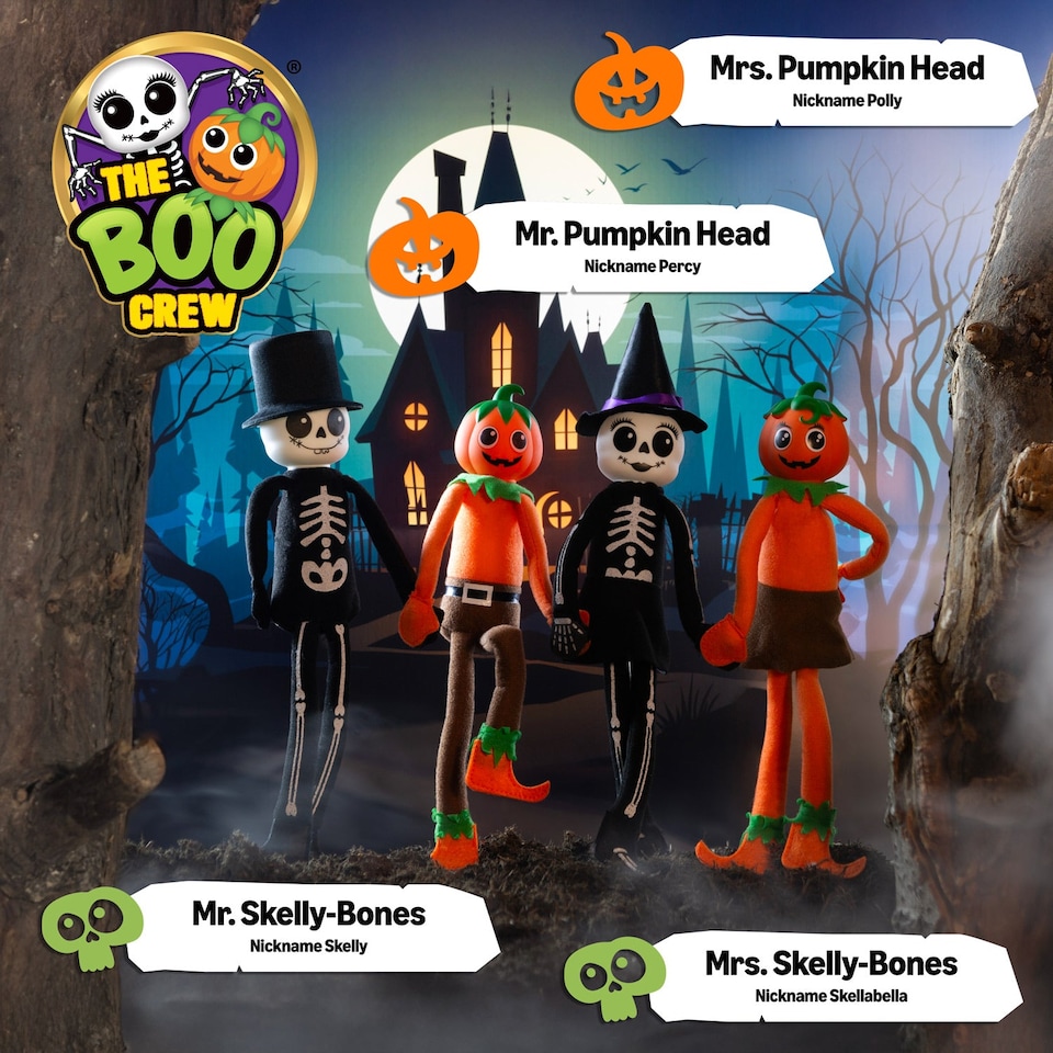 image 1 of The Boo Crew Halloween Doll Costume - Spooky Tabletop Decor and Seasonal Collectible