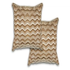 Waves Cushion Cover 43cm x 43cm Gold | Gold | Gold
