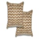 image 1 of Waves Cushion Cover 43cm x 43cm Gold | Gold | Gold