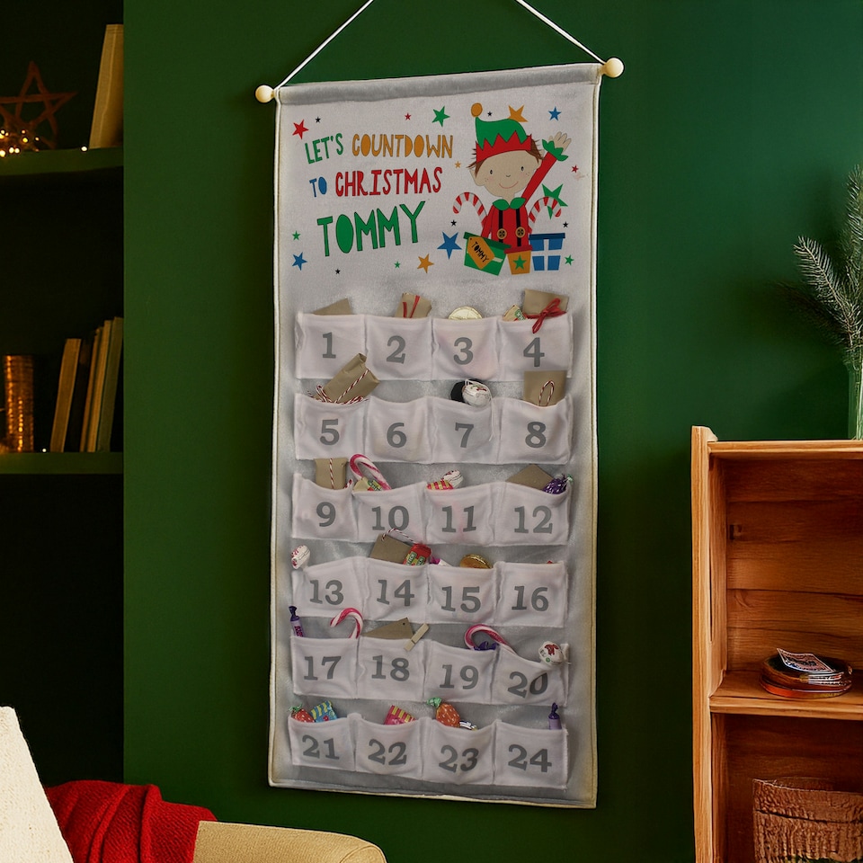 image 1 of Personalised Christmas Elf Advent Calendar