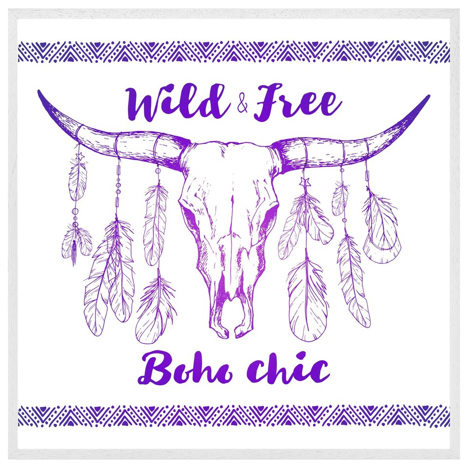 image 1 of Boho chic (Picutre Frame) White | XL