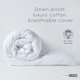 image 4 of Homescapes 4.5 Tog Duvet Luxury Goose Feather and Down for Summer Lightweight, King