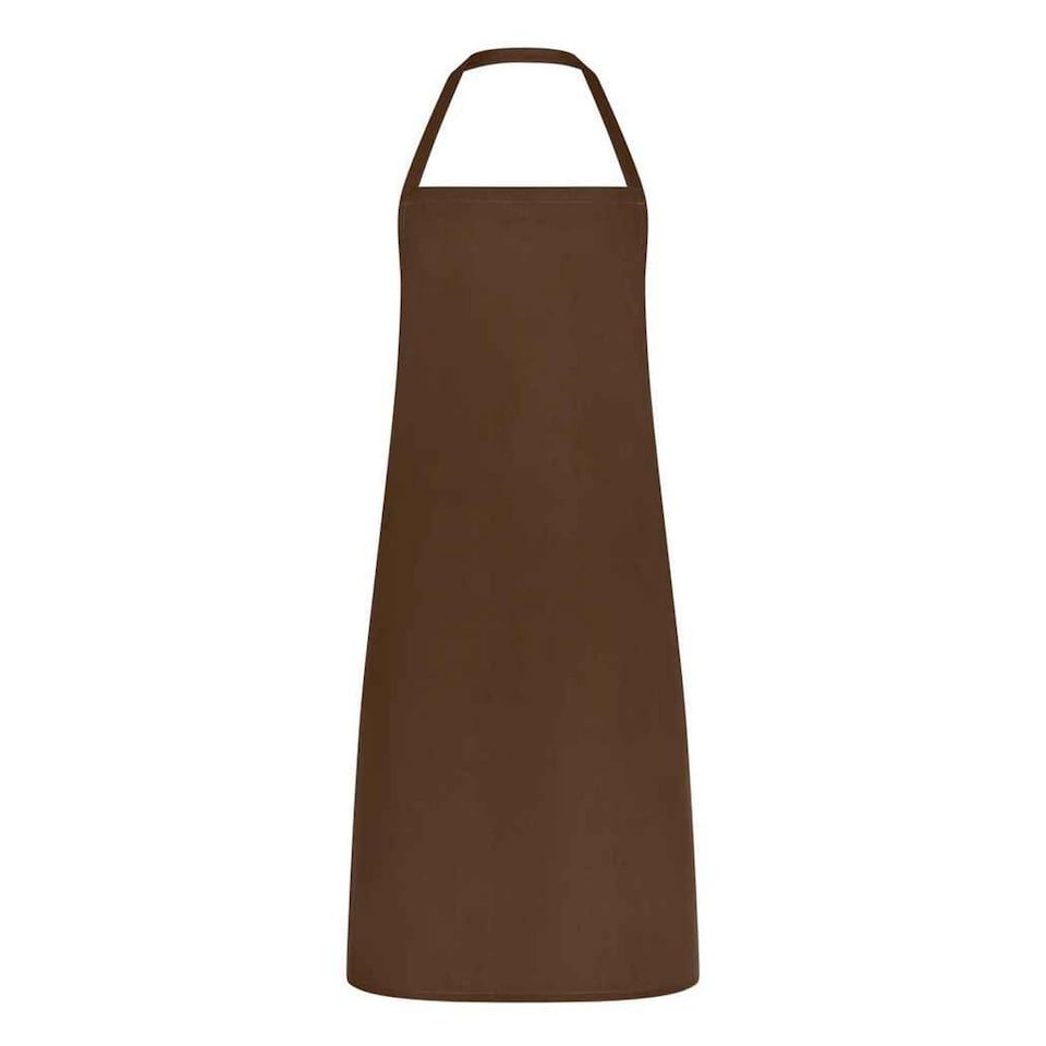image 1 of Brand Lab Unisex Adult Classic Bibbed Apron | Brown | Chocolate | One Size | 1