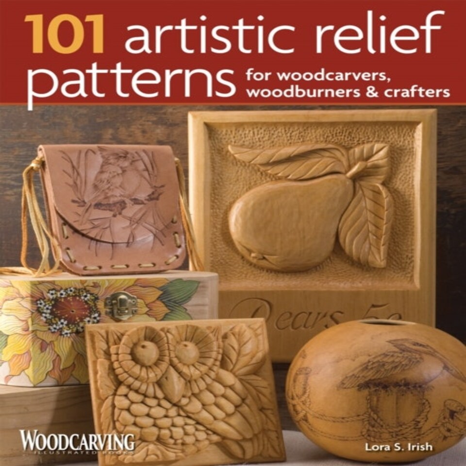 101 Artistic Relief Patterns For Woodcarvers Woodburners & Crafters