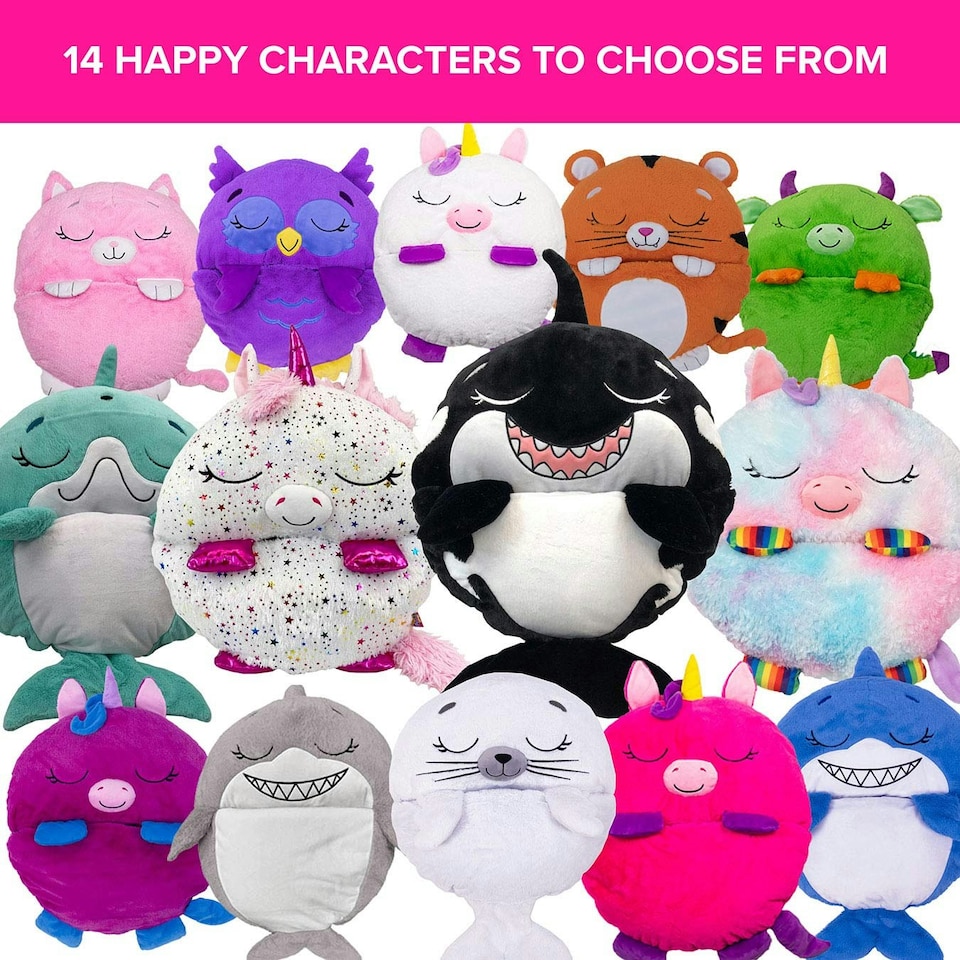 image 1 of Happy Nappers Rainbow Unicorn - Large