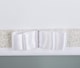 image 3 of FURNISHED Blackout Roller Blinds with Glitter Trim and Bow Insulated Designed Window Shade | White | White | (W) 210cm x (L) 210cm