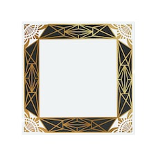 Art Deco Border Splash Back | White