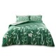 image 1 of Gigi Floral Printed Duvet Cover Set Reversible Polycotton Beddings Green | Double