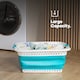 image 5 of Foldaway Laundry Basket Turquoise
