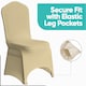 image 8 of Chair Cover Spandex Polyester Stretch Fabric Dining Slipcovers - 10pcs