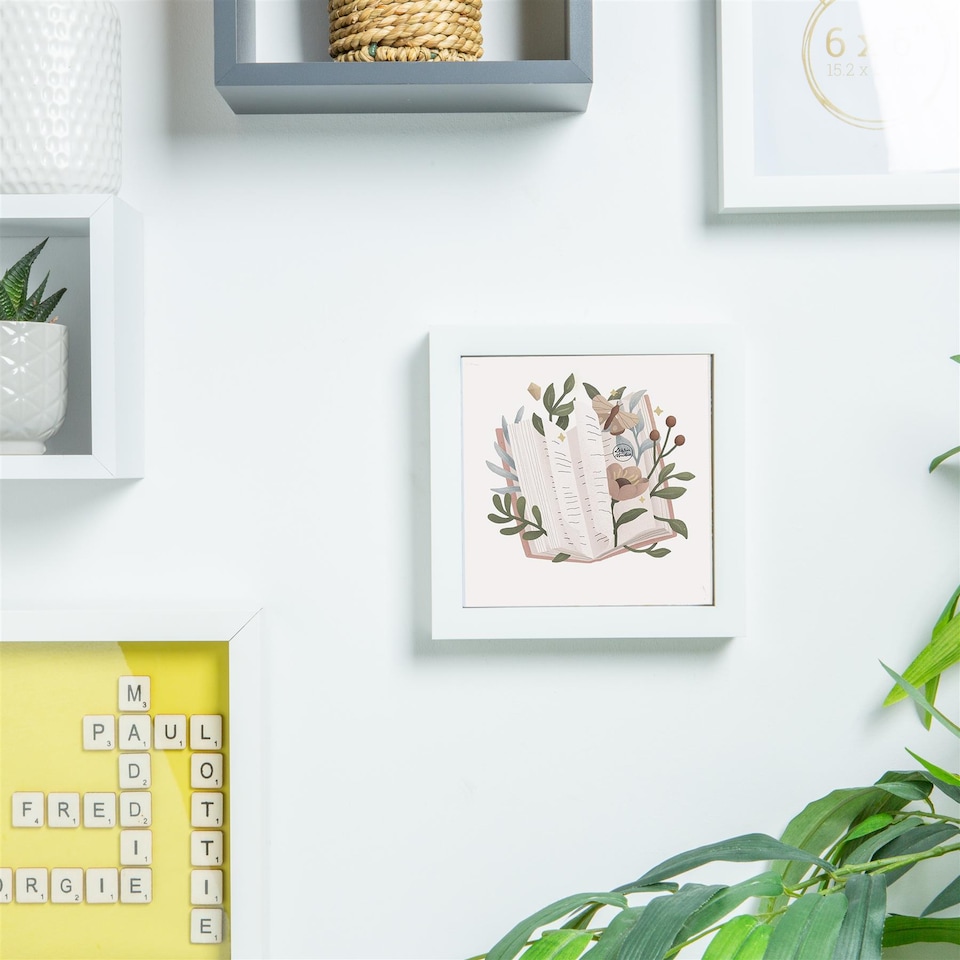 image 1 of Nicola Spring 3D Box Photo Frame - 6 x 6" - White