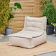 image 3 of icon Dolce Indoor Outdoor Bean Bag Lounger Beige Patio Chairs Cream