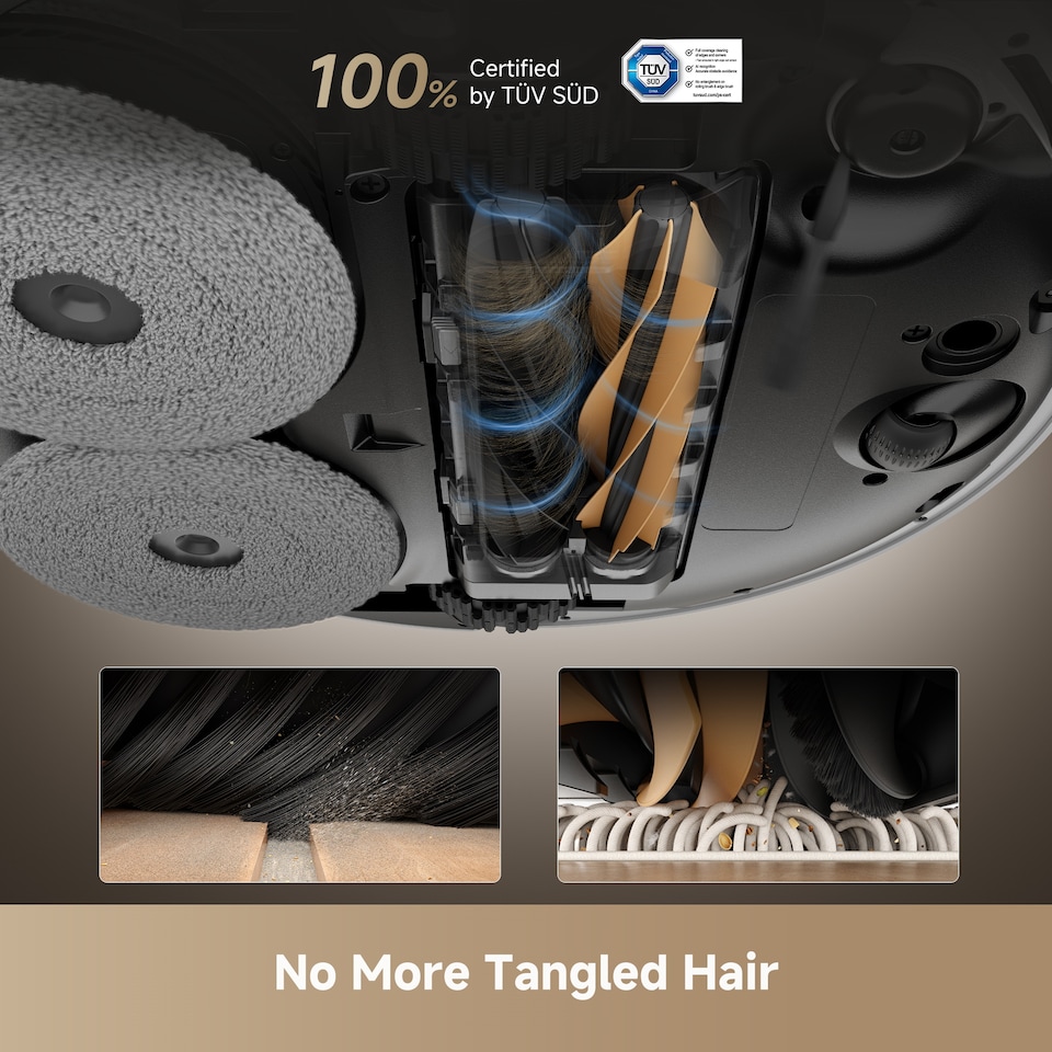 image 1 of Dreame X50 Ultra Complete Robot Vacuum & Mop, 20000Pa, climbs up to 6CM, Liftable Brush&Mops, 80C Hot Mop Washing, Anti-Tangling