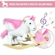 image 5 of HOMCOM Kids Wooden Ride On Unicorn Rocking Horse Plush Toy Soft Seat Pink