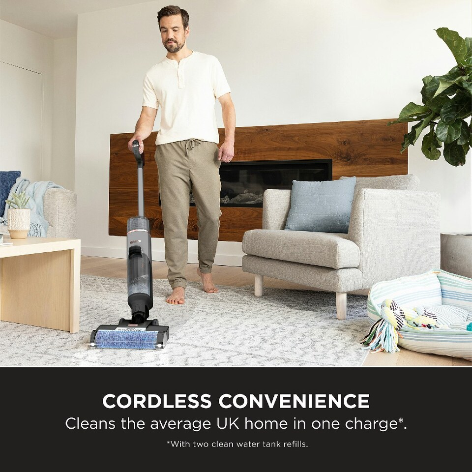 image 1 of Shark HydroVac Cordless Hard Floor Cleaner in Charcoal Grey WD210UK