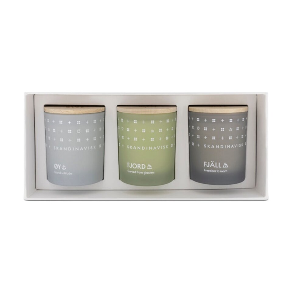 image 1 of Skandinavisk Explore Mini Scented Candle Set 3 x 65g N/A