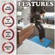image 3 of VELVETIO Loop Bath Set Anti Slip Water Absorbent Soft Bathroom Rugs Blue | Turquoise