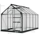 image 7 of Outsunny 6x10ft Walk-In Polycarbonate Greenhouse Plant Grow Galvanized Aluminium