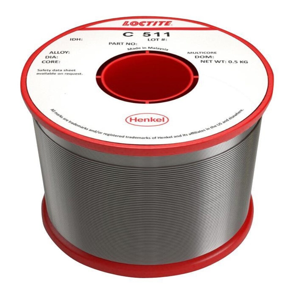 MULTICORE / LOCTITE - Crystal 511 Solder Wire 0.91mm, 500g, 188°C