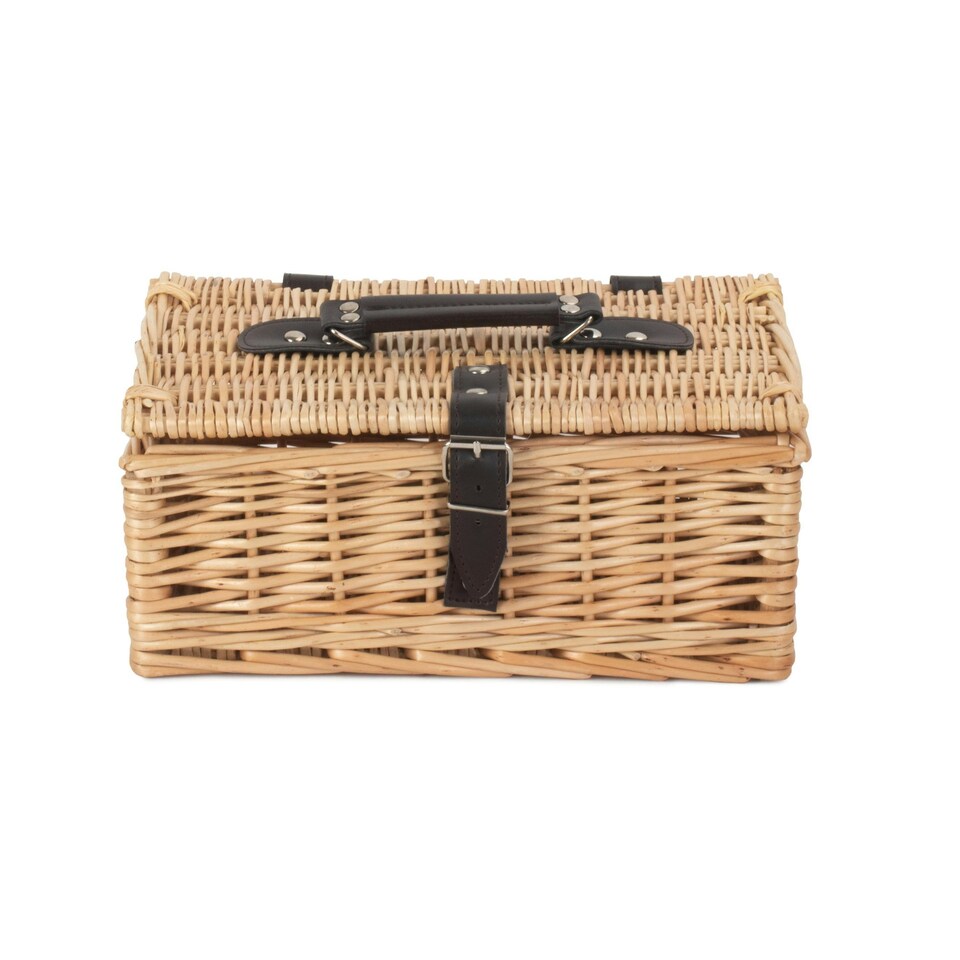 image 1 of Wicker Buff 30cm Picnic Basket Brown | Brown | One Size