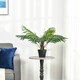image 4 of Outsunny 60cm Artificial Palm Tree Decorative Plant 8 Leaves with Nursery Pot, Fake Tropical Tree for Indoor Outdoor Decor, Green