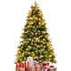image 4 of COSTWAY 7FT Pre-lit Artificial Christmas Tree w/ 450 LED Lights Green