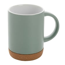XD Collection Cork Ceramic 280ml Mug - Green/White - One Size