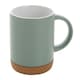 image 1 of XD Collection Cork Ceramic 280ml Mug - Green/White - One Size