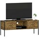 image 7 of Vida Designs Brooklyn 2 Drawer TV Unit - Dark Wood