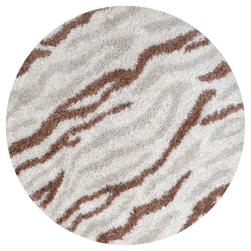 image 1 of The Rugs Moodi Collection Abstract Design Shaggy Soft High Pile Living Room Floor Rug and Runner