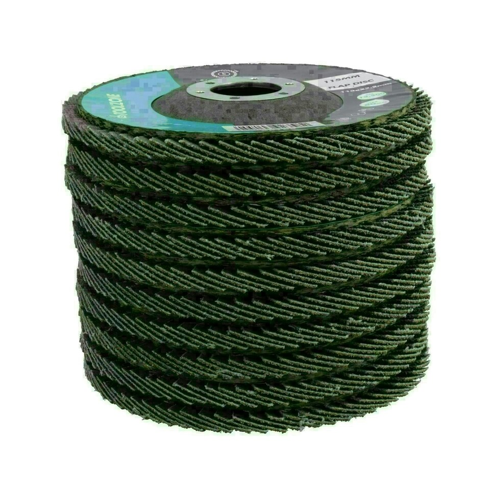 image 1 of 120 Grit Flap Discs Fine Grade Aluminium Oxide Sanding Removal Type 29 100pk