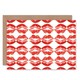 image 1 of Kiss Lipstick Lips Pattern Design Anniversary Valentines Day Card