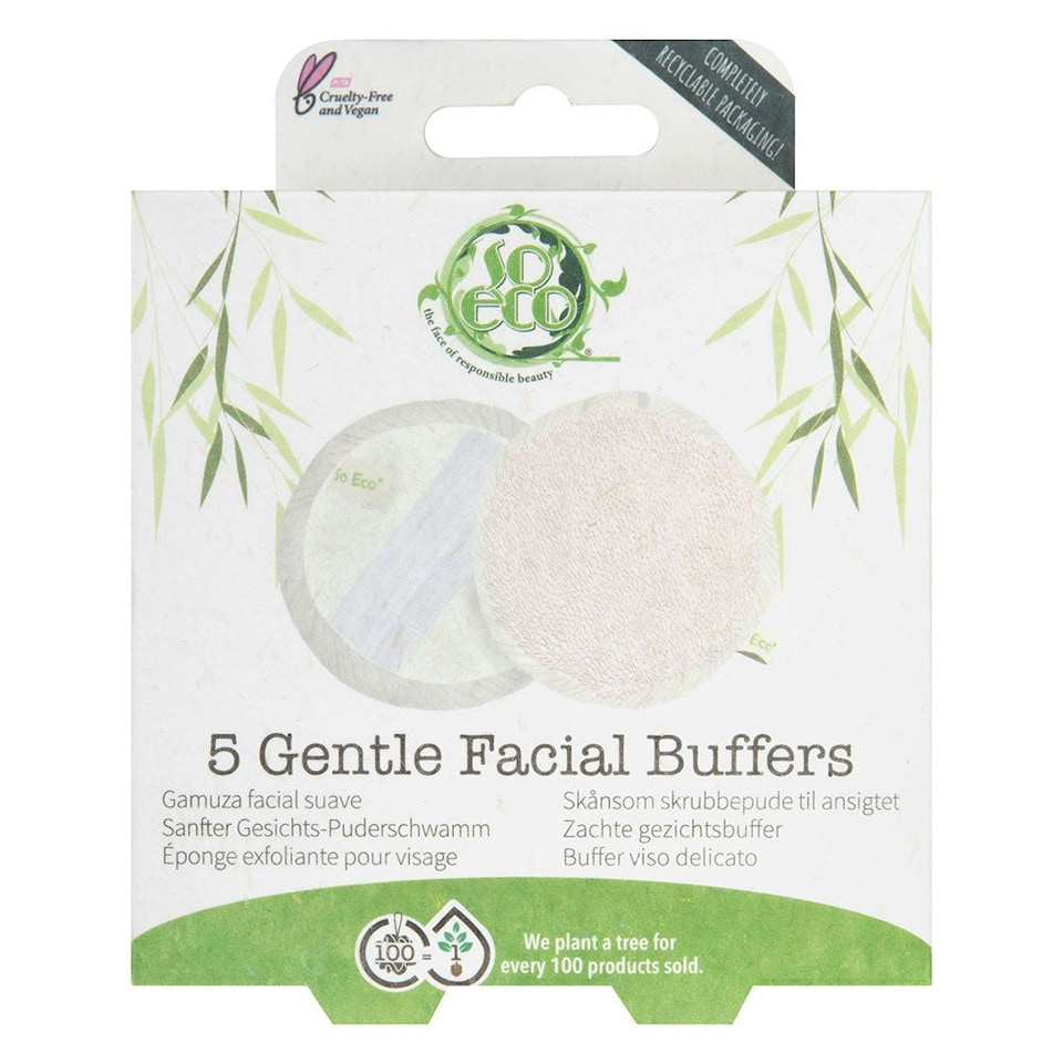 image 1 of So Eco Gentle Facial Buffers - 5 Pack