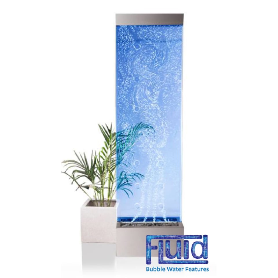 image 1 of Fluid Orion Bubble Water Wall with Colour Changing LEDs 183cm