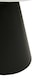 image 4 of Interiors by Premier Round White Marble Top Dining Table, Geometric Conical Black Base Design Marble Dining Room Table | Black