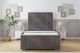 image 1 of Sloomy Radcliffe Slate Naples Bed Frame With 50" Upholstered Headboard 6' Super King