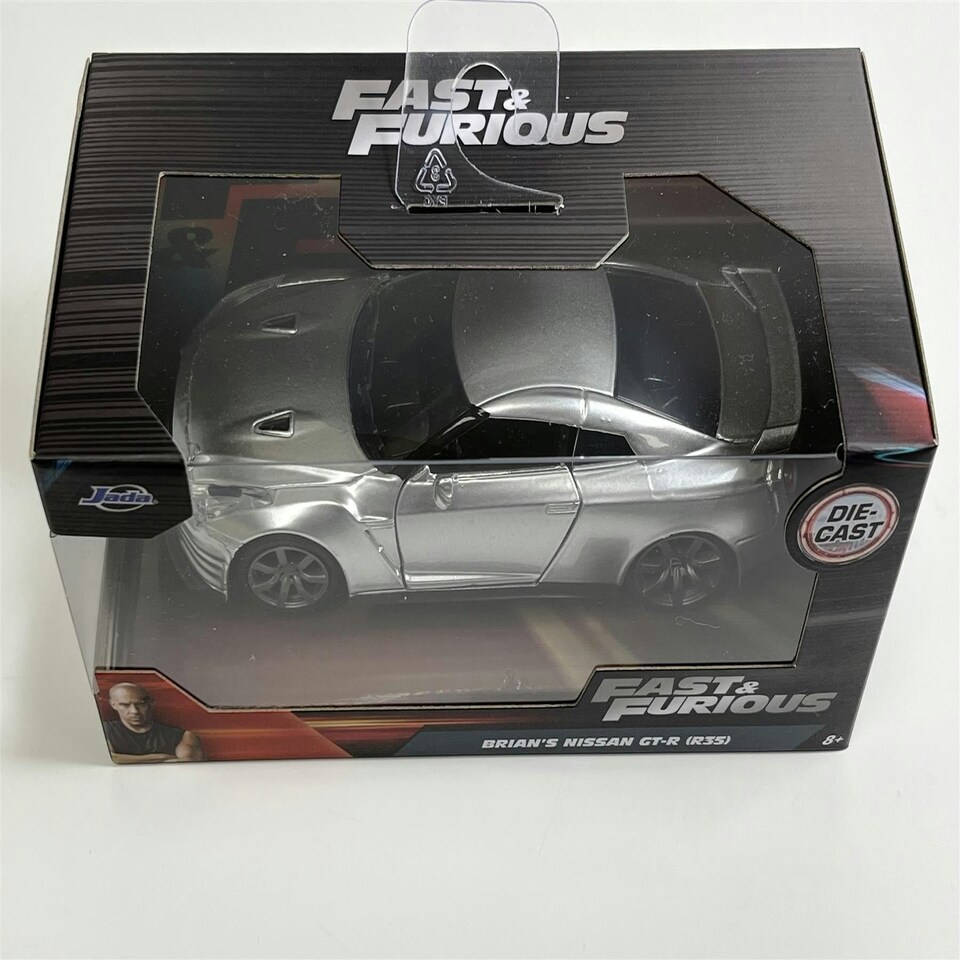 image 1 of Fast and Furious Brians Nissan GT-R R35 Silver 1:32 Scale Jada 97383