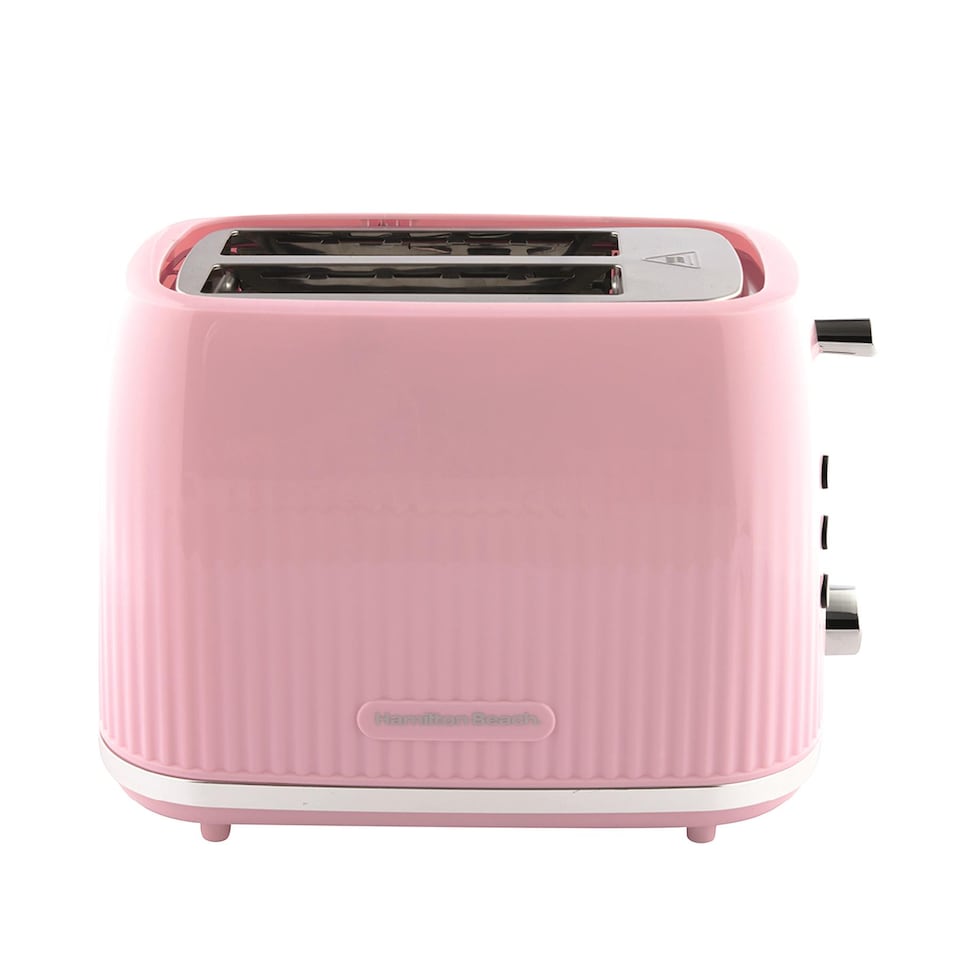 image 1 of Hamilton Beach Kettle and Toaster Set, Miami, Electric Kettle 1.7L, Wide Slot Toaster 2 Slice, Boil Dry Protection, 7 Variable Browning Levels, Flamingo Pink - HBMIAF