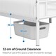 image 5 of Yaheetech Metal Platform Bed Frame with Cloud-inspired Design Headboard White, 3ft Single