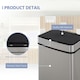 image 7 of HOMCOM Motion Sensor Rubbish Bin, 3 Compartments Removable Lid Stainless Steel Silver