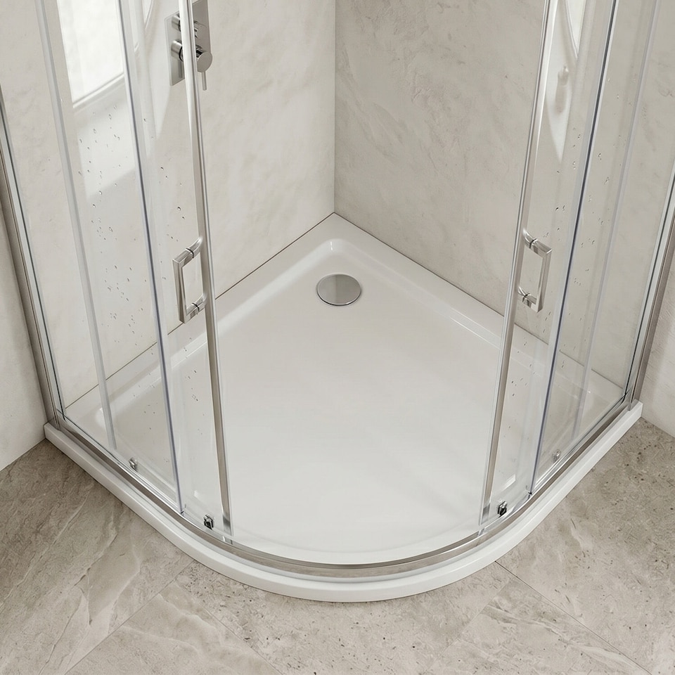 image 1 of Balterley Premium Quadrant Shower Tray | White | White | 1