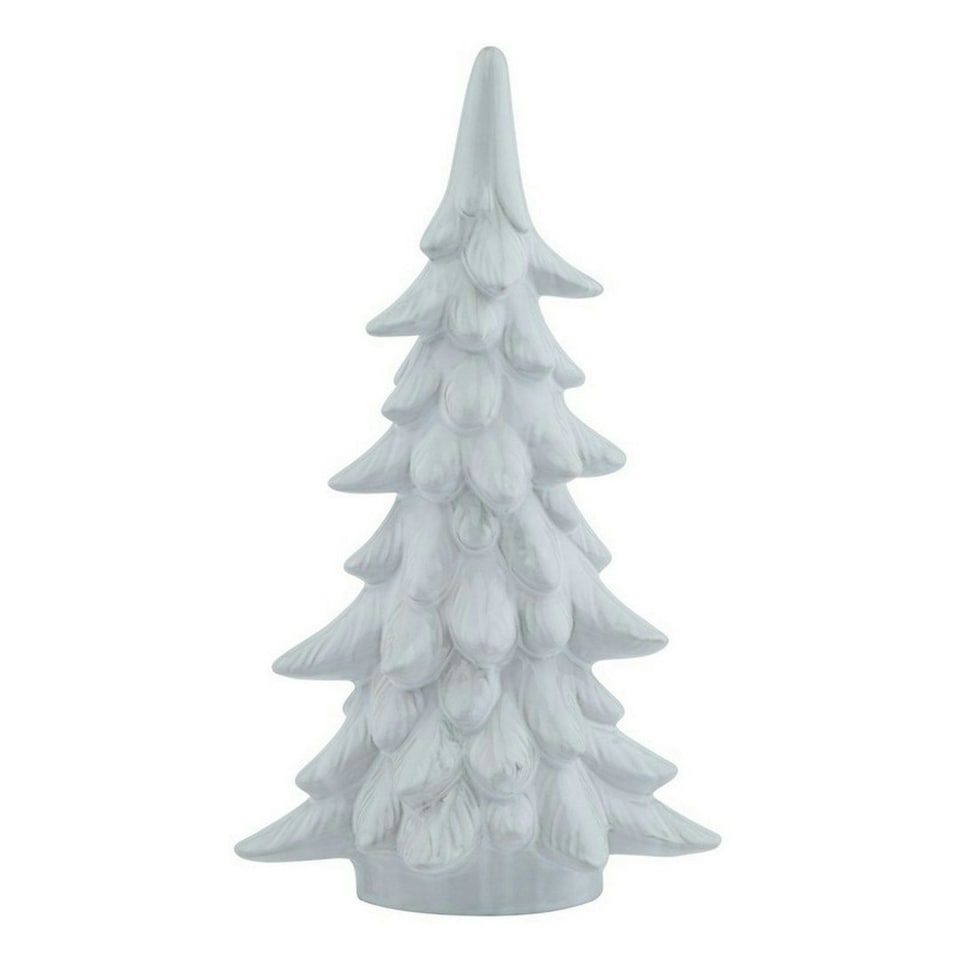 image 1 of Large Snowy Fir Tree - Resin - L13 x W20 x H35 cm - White