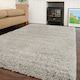 image 2 of KUKOON Silver Grey Deep Pile Shaggy Living Room Area Rug 200cm x 290cm